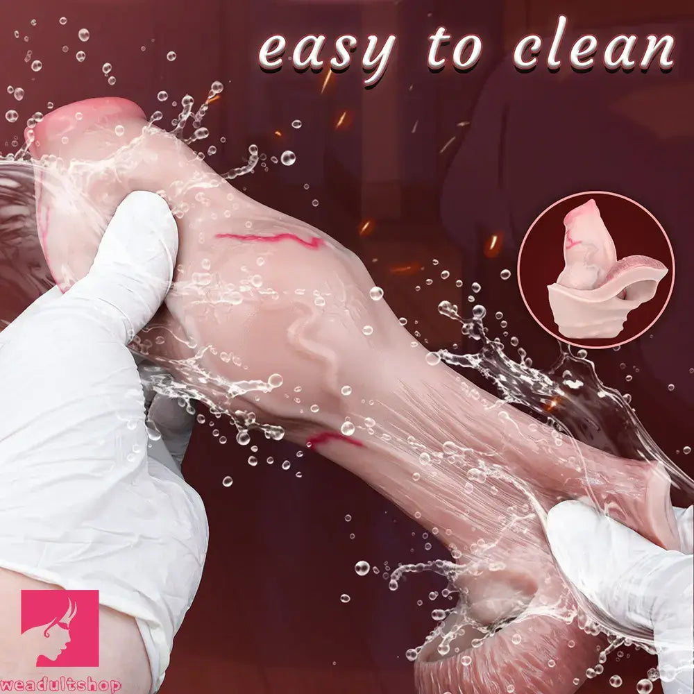 5.39in 6.73in 6.96in Dog Knot Penis Sleeve Dildo Reusable Cock Sleeve