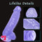 7.87in Realistic Penis PVC Skin Feel Phallus Skin Sex Toy For Women