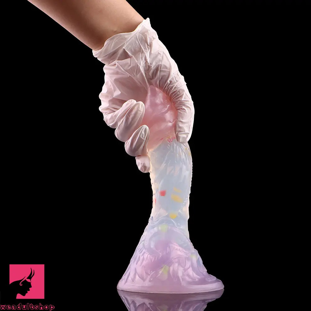 4.72in 5.9in 7.08in 8.66in Silicone Fantasy Soft Women Dildo With Key Chain