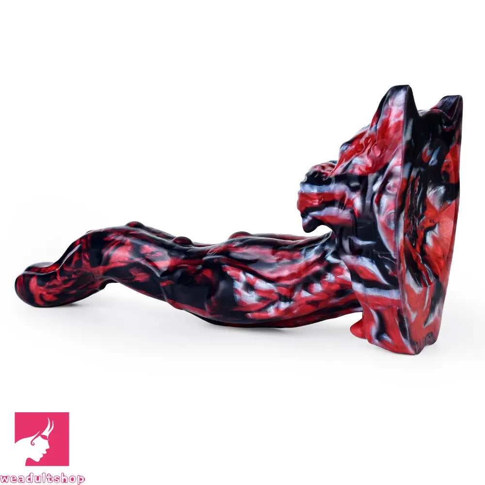 5.51in 7.56in 9.84in 12.6in 17.72in Monster Silicone Creature Penis Dildo