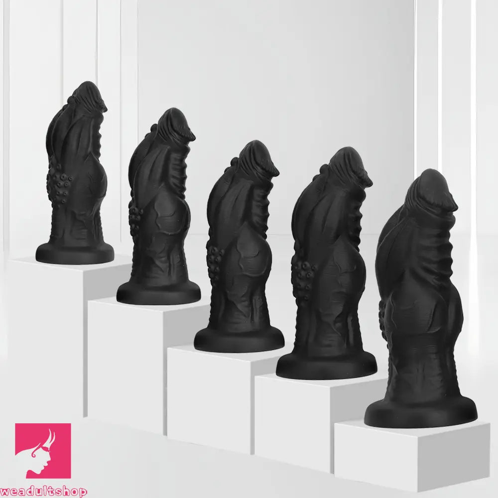 8.85in 9.64in 10.23in 11.41in 12.59in Odd-shaped Large Silicone Anal Dildo