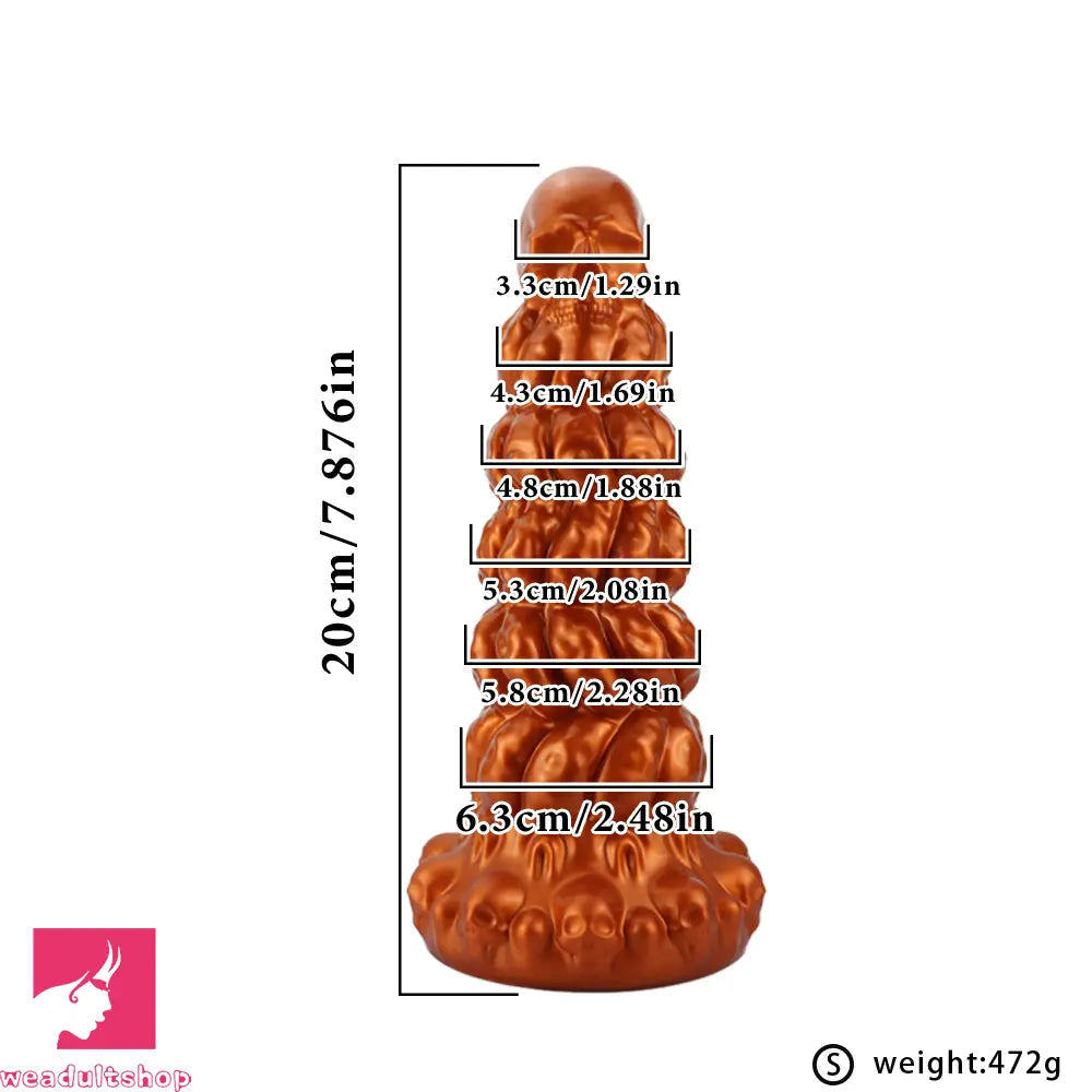 7.87in 10.23in 12.59in Scary Huge Fantasy Butt Plug Dildo Sex Toy Masturbator