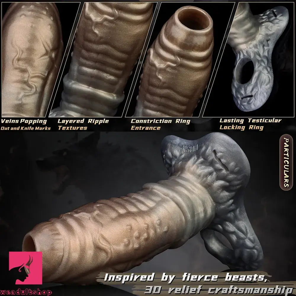 6.77in Tentacle Spiked Silicone Strap on Dildo Sleeve For Male Couples