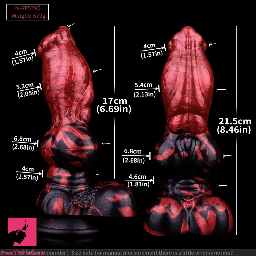 8.46in Dog Knot Super Realistic Texture Soft Deep Penetration Cock Sex Toy