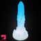 7.48in Luminous Fantasy Silicone Soft Penis Dildo With Spiked Penis Texture