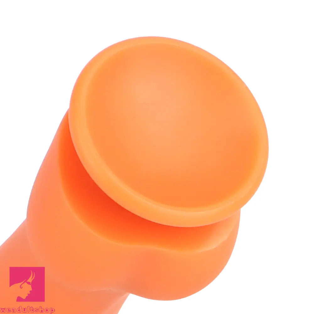9.44in Manual Thick Upturned Silicone Soft Big Dildo For Anal Vaginal Cock