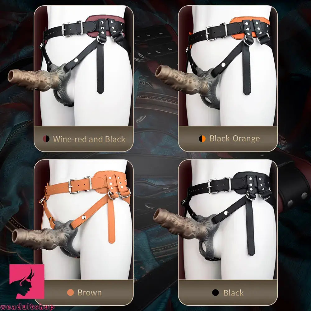 6.69in Tentacle Silicone Monster Hollow Strap on Dildo Sleeve For Cock