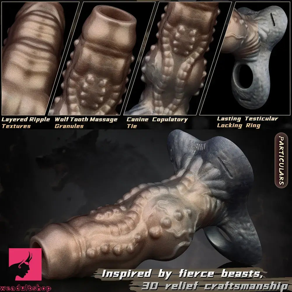 6.69in Tentacle Silicone Monster Hollow Strap on Dildo Sleeve For Cock