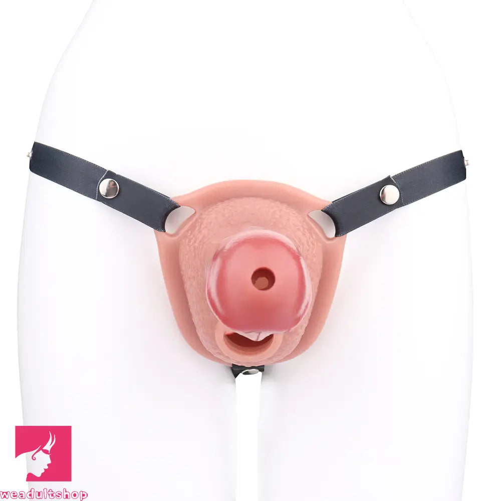 6.69in Soft Cock Cage Strap on Chastity Dildo With Lock With Cock Ring