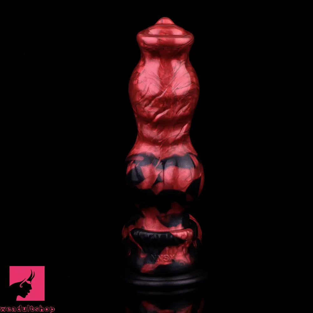 9.25in Knotted Dog Silicone Monster Creature Dildo Couple Foreplay Cock