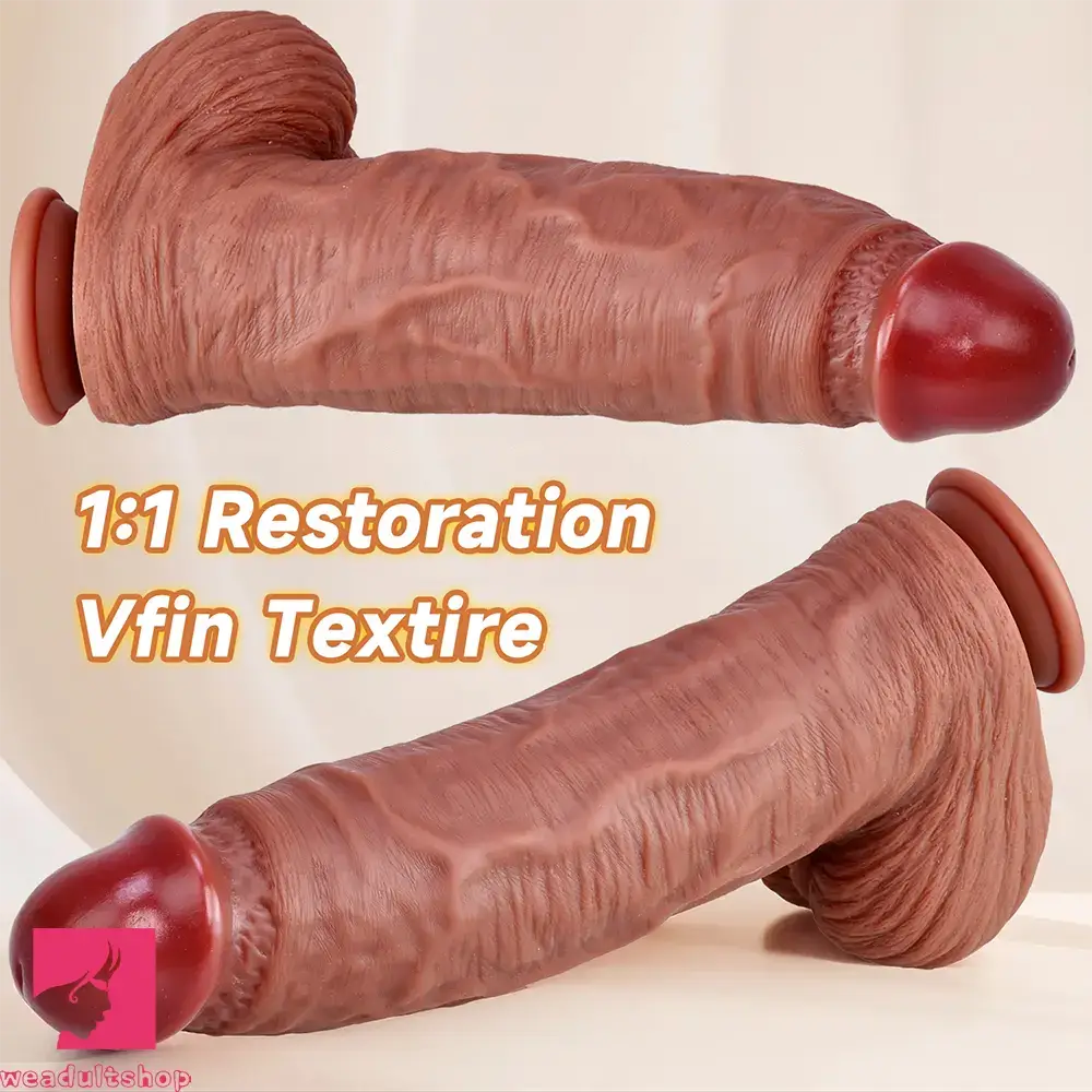 13in Super Real Huge Thick Silicone Dildo Couples Sexual Play Unisex Cock