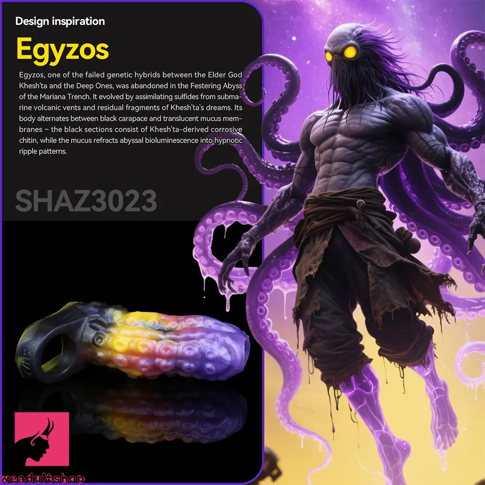 4.92in Egyzos Tentacle Silicone Soft Dildo Sleeve Cock Extender Sex Toy