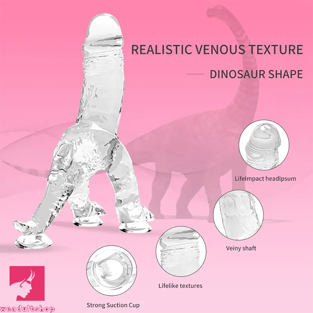 7.81in Dragon Soft Dildo For Offhand Prostate Massage Fantasy Thick Dildo