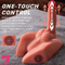 7.87in Thrusting Vibration Dildo With Slight Curve Sex Toy Lifelike Sex Torso