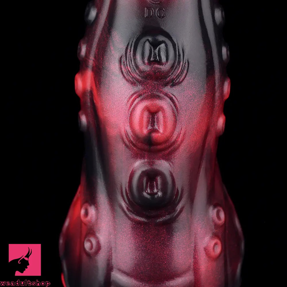 5.98in 7.09in Silicone Tentacle Cock Sleeve Knot Vibrating Hollow Dildo