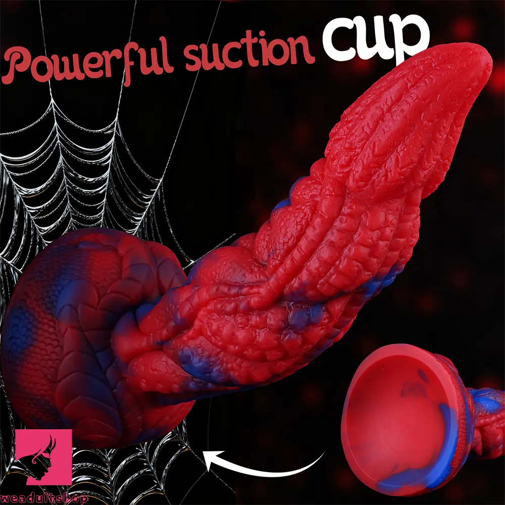 7.87in Spider Skin Liquid Silicone Soft Dildo Adult Pleasure Anal Masturbator