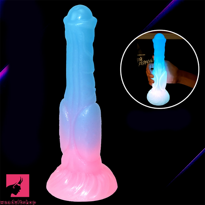 9.44in Horse Cock Luminous Big Silicone Soft Animal Dildo For Prostate