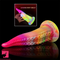 7.28in 9.05in Tentacle Colorful Luminous Silicone Fantasy Cock Dildo