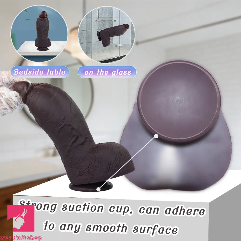 9.64in Real Skin Thick Big Dildo G-Spot Stimulator Anal Dilator Adult Erotic Toy