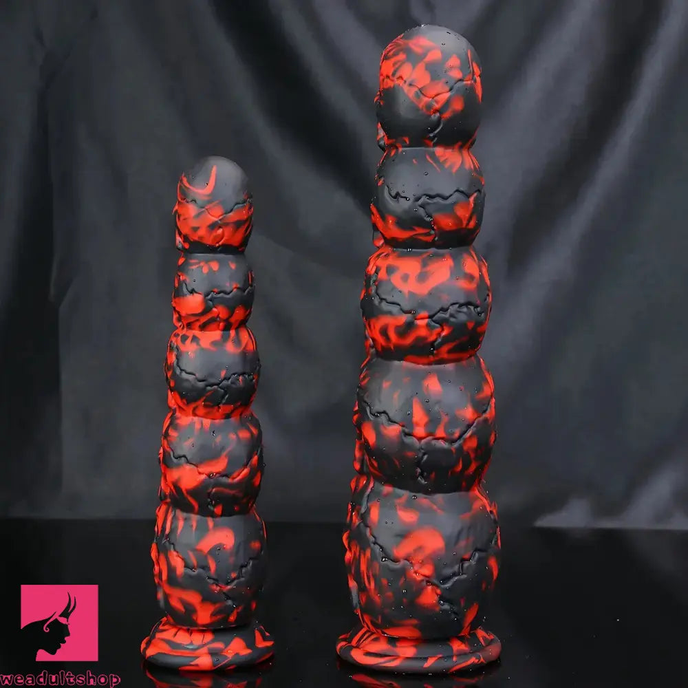 9.05in 11.41in Silicone Soft Monster Skull Big Thick Creature Dildo For Anus