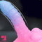 7.08in 9.05in Uncut Big Monster Animal Soft Silicone Luminous Clit Dildo