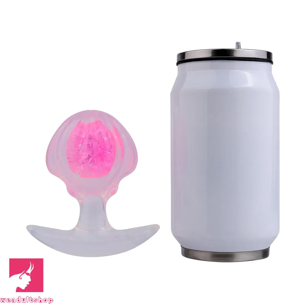 3.27in 3.86in Silicone Butt Plug Dildo Vaginal Massager & Anal Stimulator