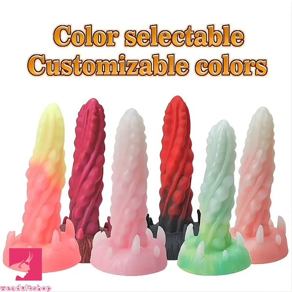 7.48in Silicone Butt Plug Monster Cock Dildo With Suction Cup For Beginner