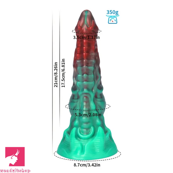 8.26in Devil Alien Monster Tentacle Silicone Dildo For Dilation Anal Plug