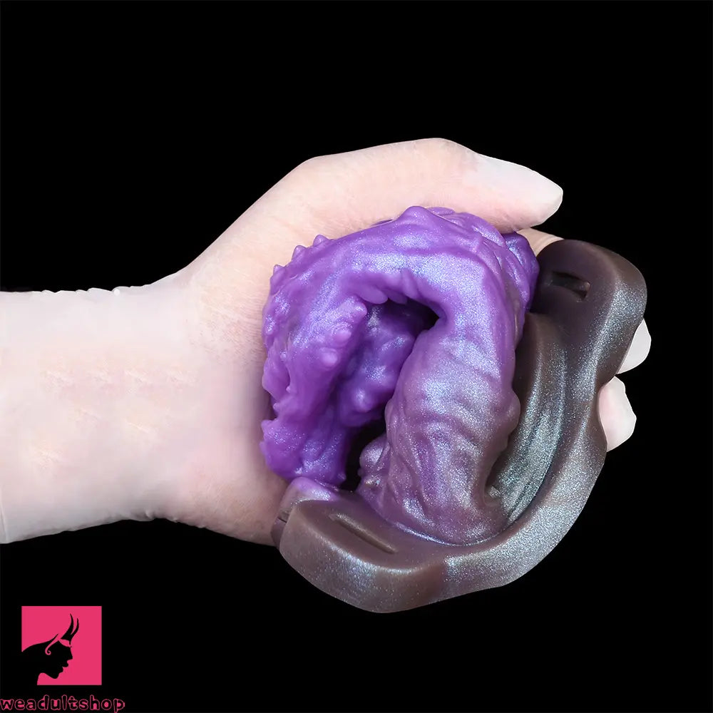 5.62in Dragon Beast Creature Odd Hollow Dildo Sleeve With Penis Ring