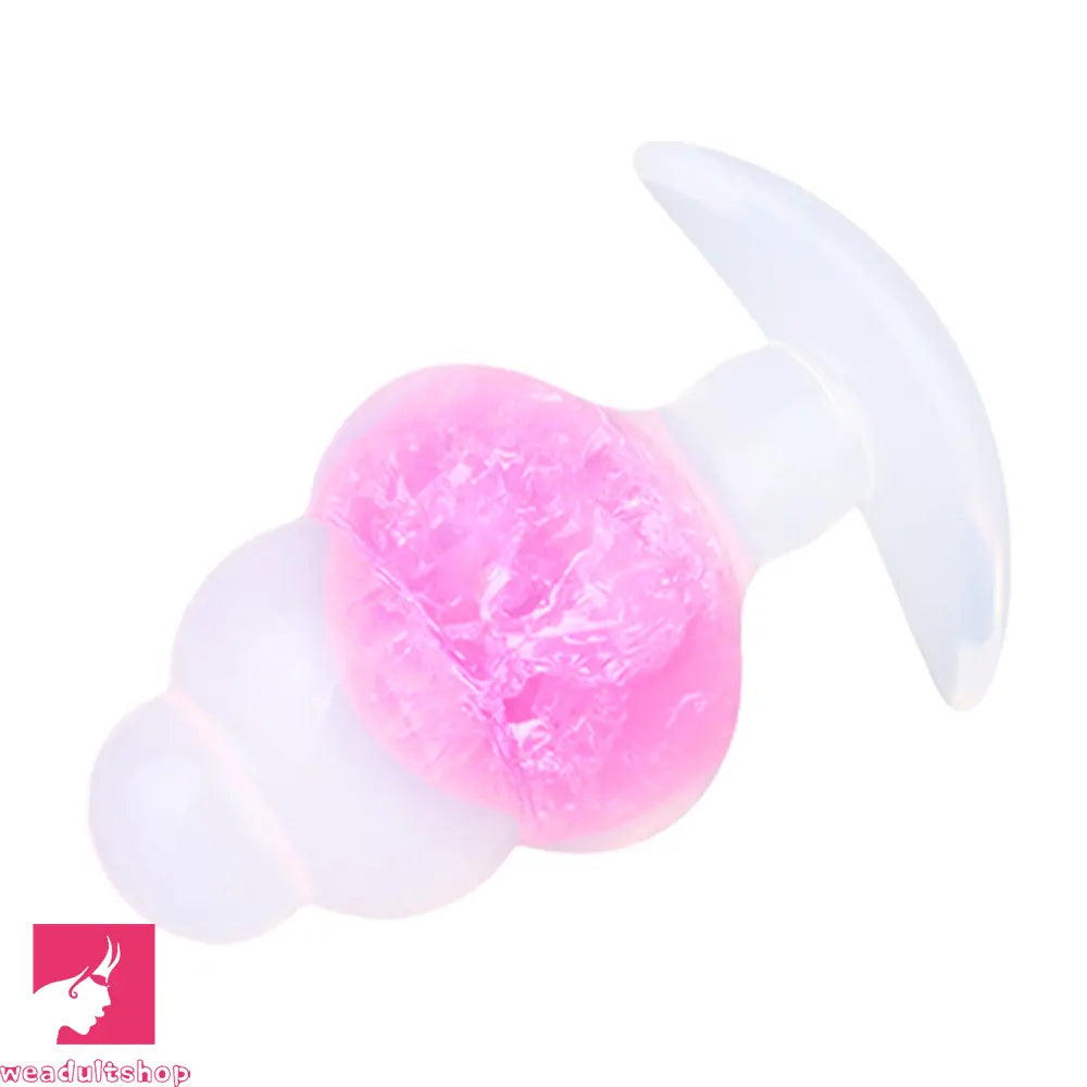 4.53in Luminous Silicone Anal Beads Dildo Anal Love Toy For Women Clit