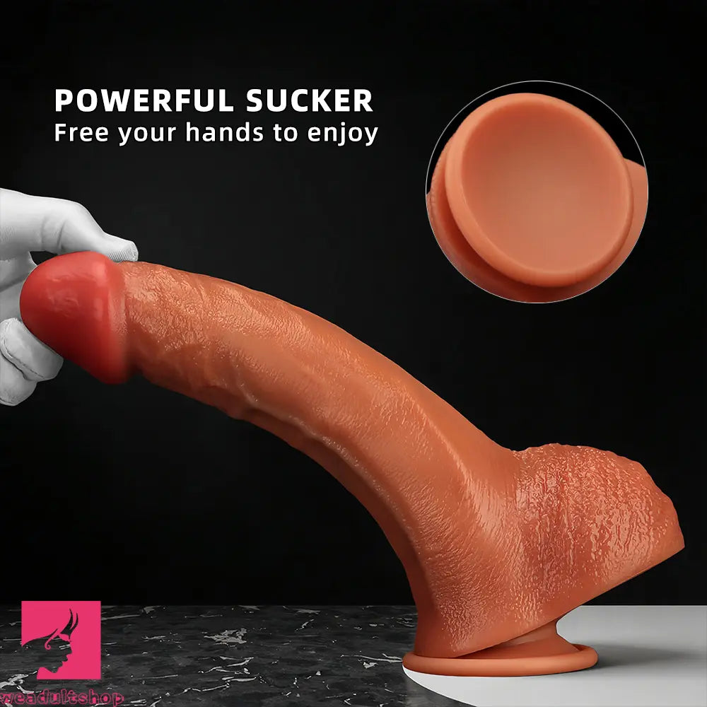 8.46in 9.44in 10.23in 11.22in Multiple Cocks Ultra-soft Large Silicone Dildo