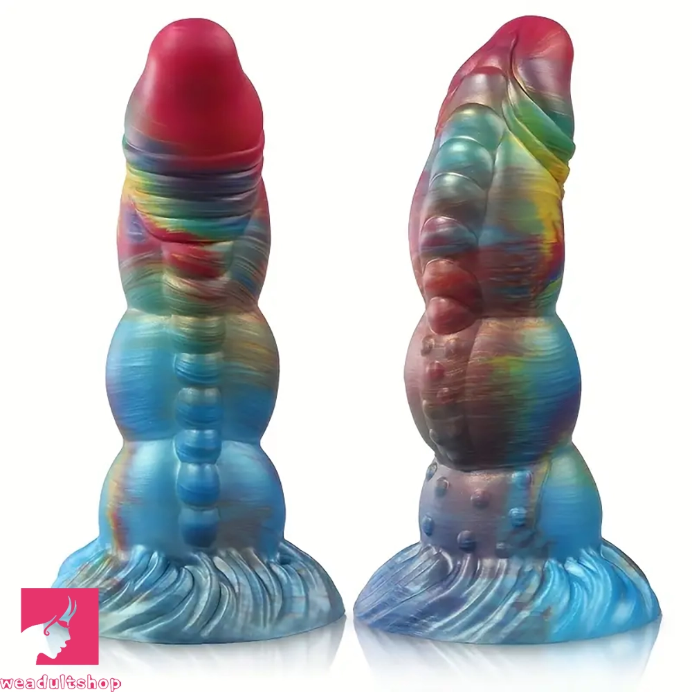 7.87in Forest Light Fantasy Monster Prostate Dildo With Glow in The Dark