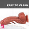 8.46in 9.45in Dual Density Silicone Soft Big Skin Dildo For Female Sex