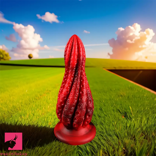 5.5in 7.3in 8.7in 10.7in Durable Build Soft Tentacle Silicone G Spot Dildo