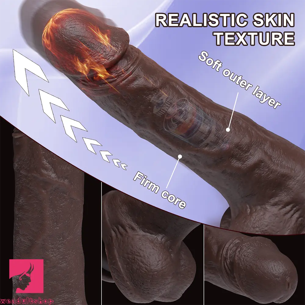 7.87in 3in1 Functional Thrusting Heating Rotation Dildo Flirting Cock Love