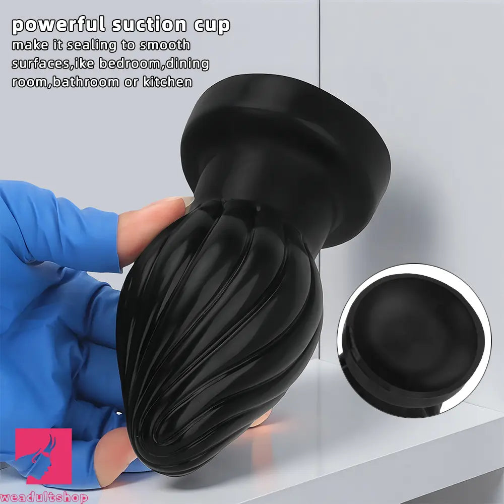 2.95in 3.93in 5.7in Silicone Spiral Small Anal Plug Dildo For Lesbian Love