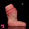 4.09in 4.64in 5.51in Realistic Silicone Sleeve Soft Flexible Cock Ring Dildo