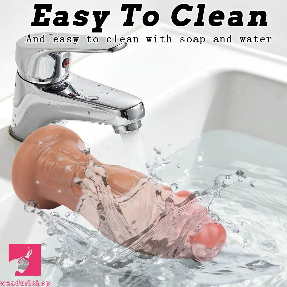 8.66in 10.23in 11.9in Real Feeling Silicone Soft Big Dildo For Handsfree Play