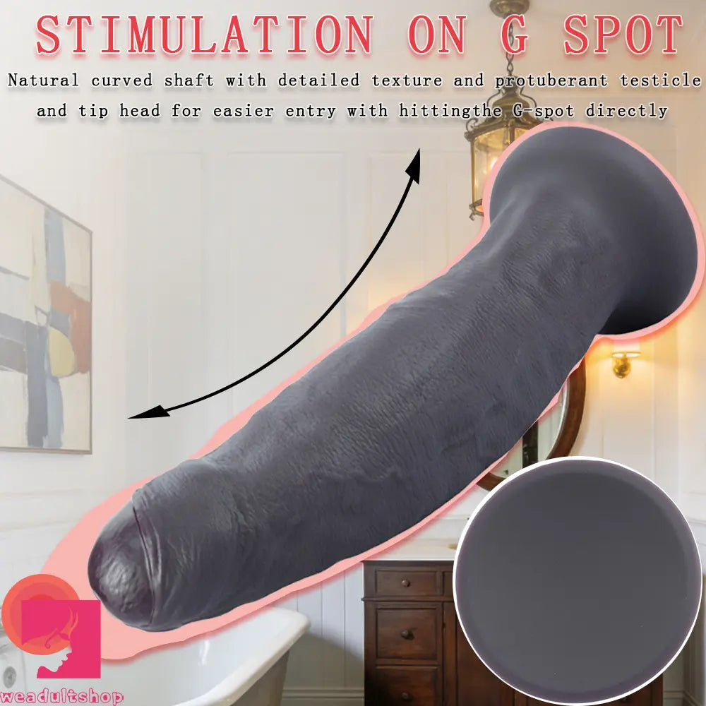 9.06in 10.63in 12.6in Uncut Big Realistic Penis Dildo Couple Sex Adult Toy