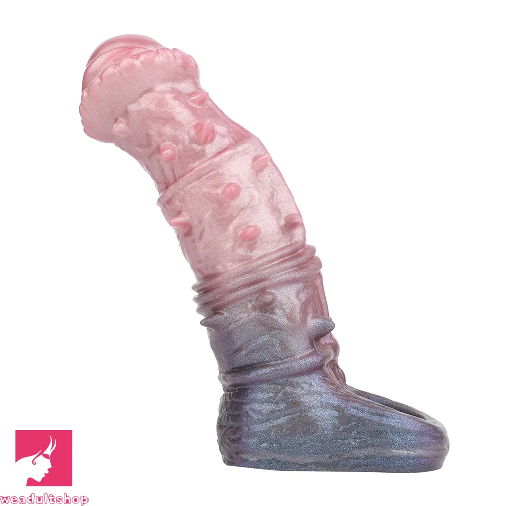 7.48in Spiked Horse Cock Sleeve Dildo Fantasy Penis Extender Cock