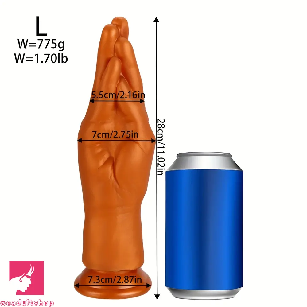 6.1in 8.46in 11.02in Realistic Arm Palm Shaped Dildo Silicone Fist Anal Dildo