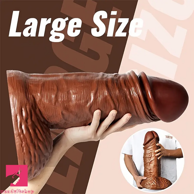 15.16in Realistic Silicone Big Dildo Sex Toy Thick G-spot Anal Prostate Dildo