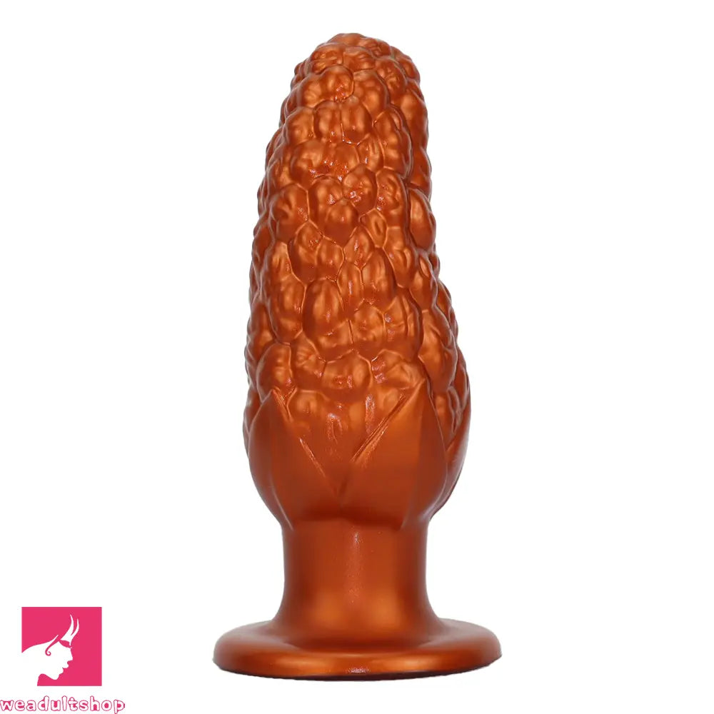 7.16in Graininess Raised Particles Reminiscent Corn Soft Butt Plug Dildo