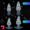 7.87in 9.25in Wearable Large Skull Anal Dildo Soft Silicone Clit Stretcher