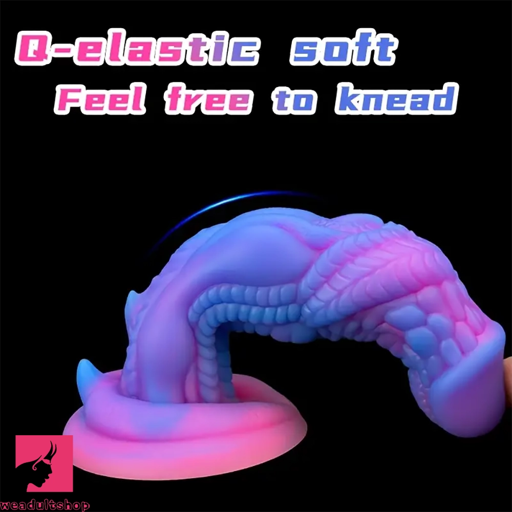 7.87in Alien Dragon Anal Plug Liquid Silicone Monster Dildo For Prostate