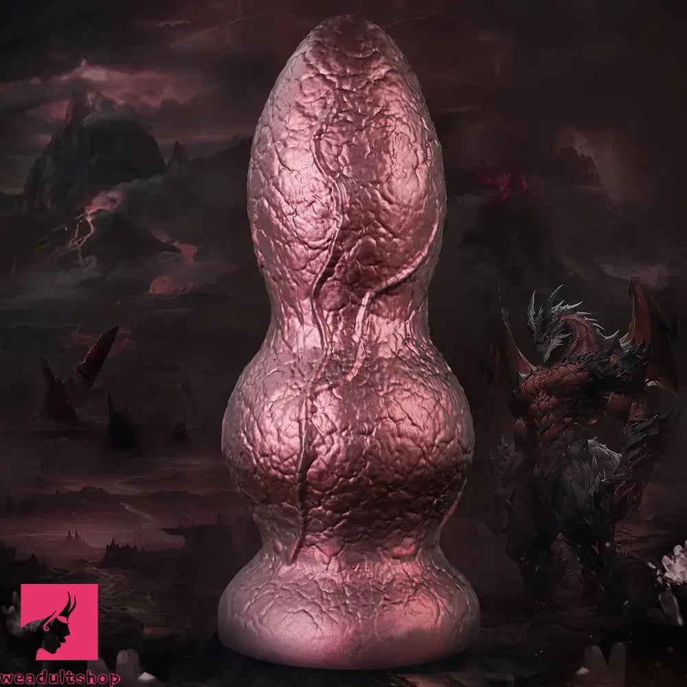 9.5in Monster Dragon Knot Silicone Soft Thick Dildo Large Butt Plug 2 Knots