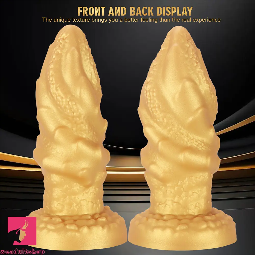 4.72in 5.7in 6.89in 8.07in Soft Silicone Dildo Butt Plug Erotic Anal Stimulator
