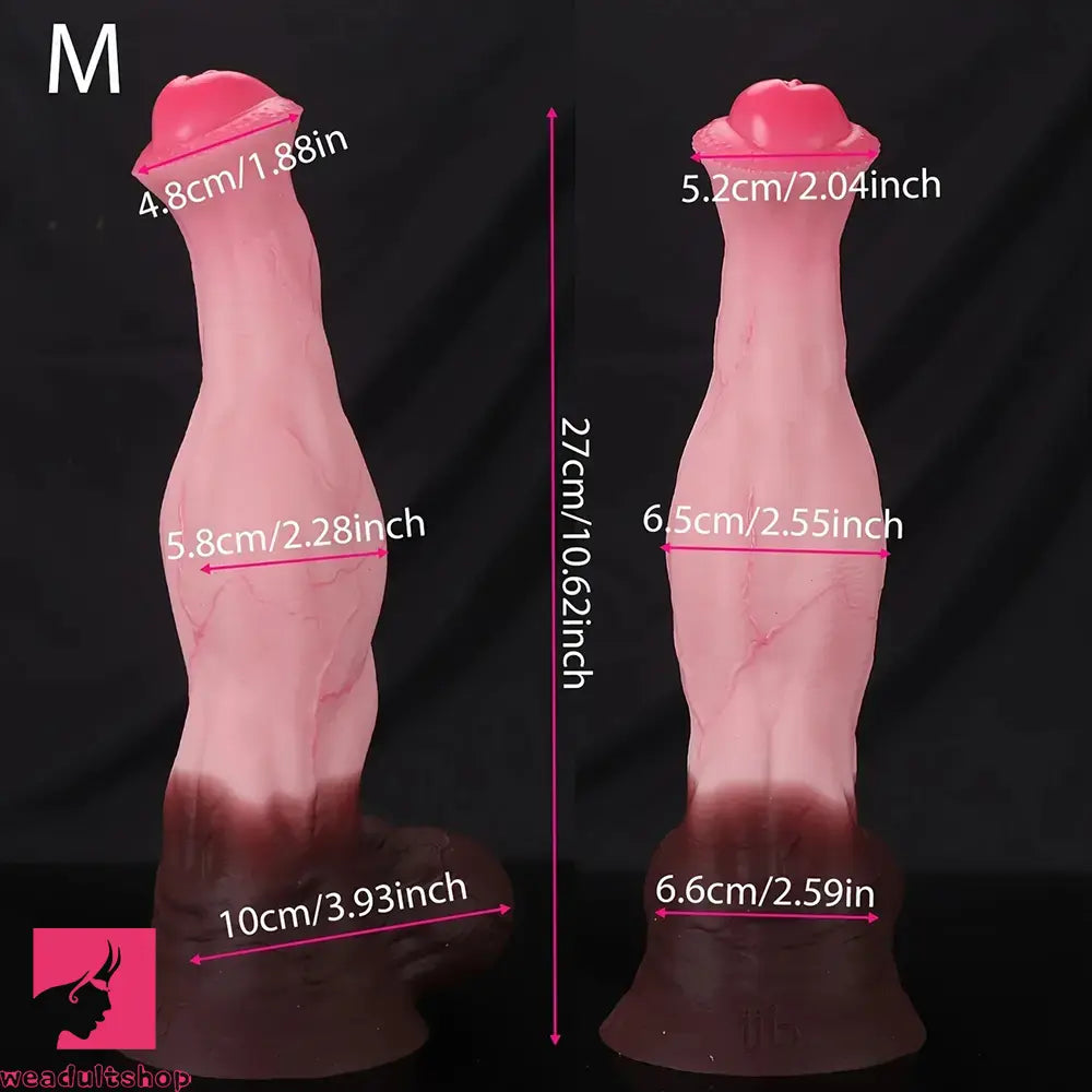 9.05in 10.62in 12.59in 14.96in Horse Knot Cock Dildo Big Silicone Soft Dildo