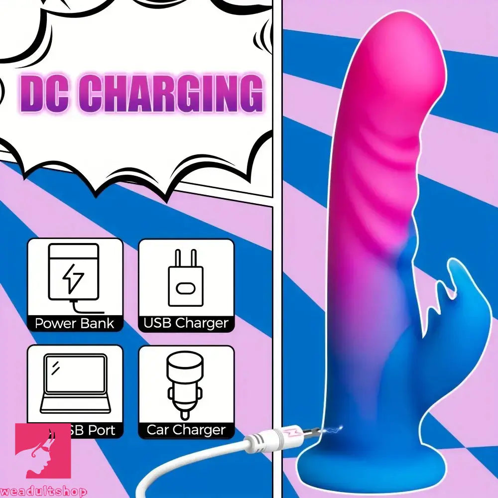 8.07in Realistic Dildo Vibrator 10 Thrusting Modes Consolador For Clit