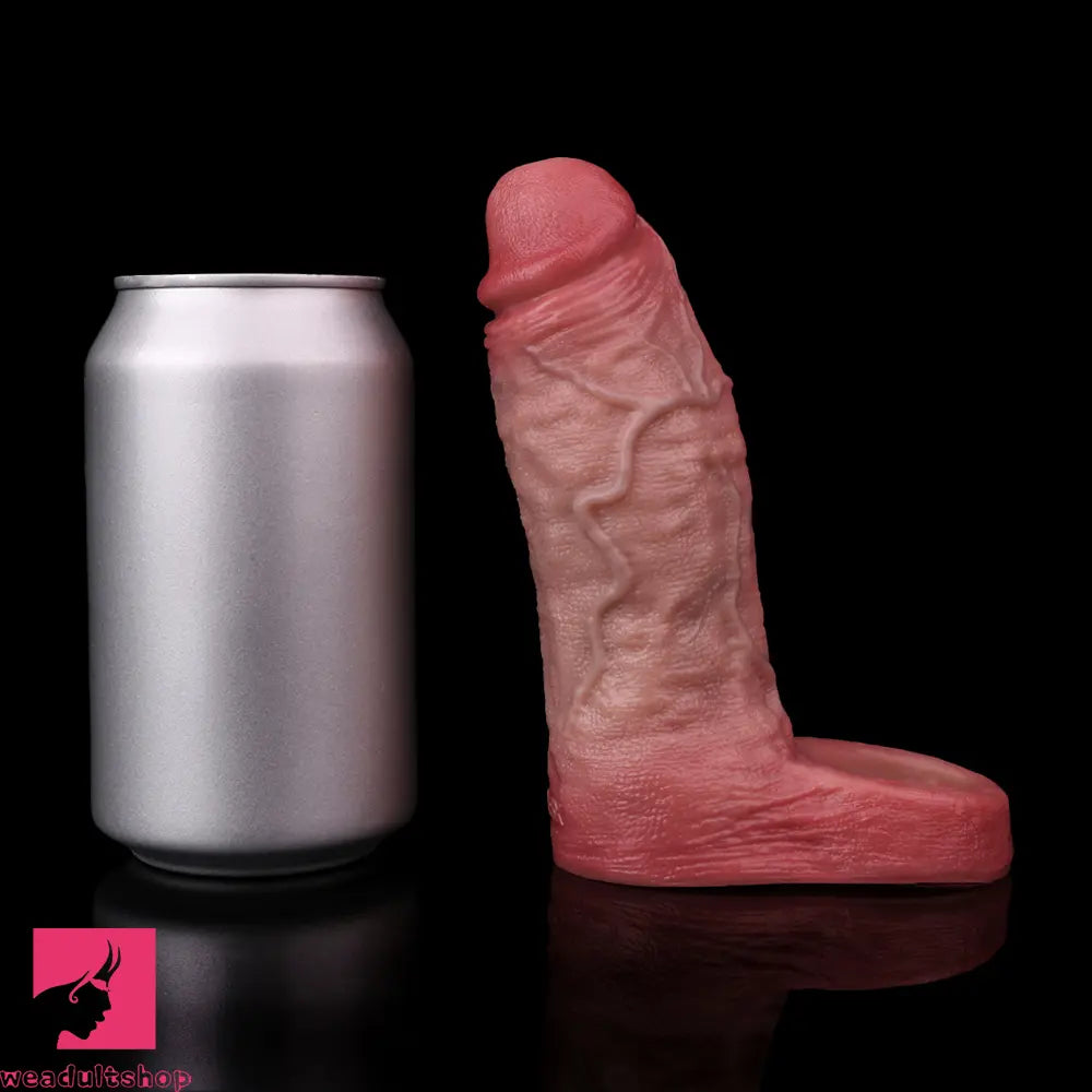 5.6in Realistic Ultra Soft Blue Veins Silicone Cock Sleeve Dildo For Sex